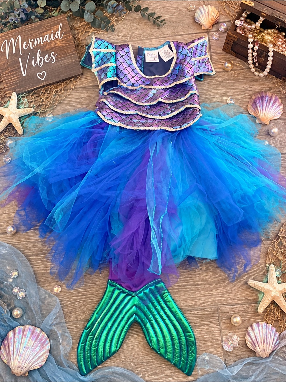 Mermaid Tulle Dress Halloween Costume